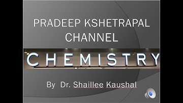 CHXI-7-03 Characteristic of equilibrium constant(2016) Pradeep Kshetrapal channel