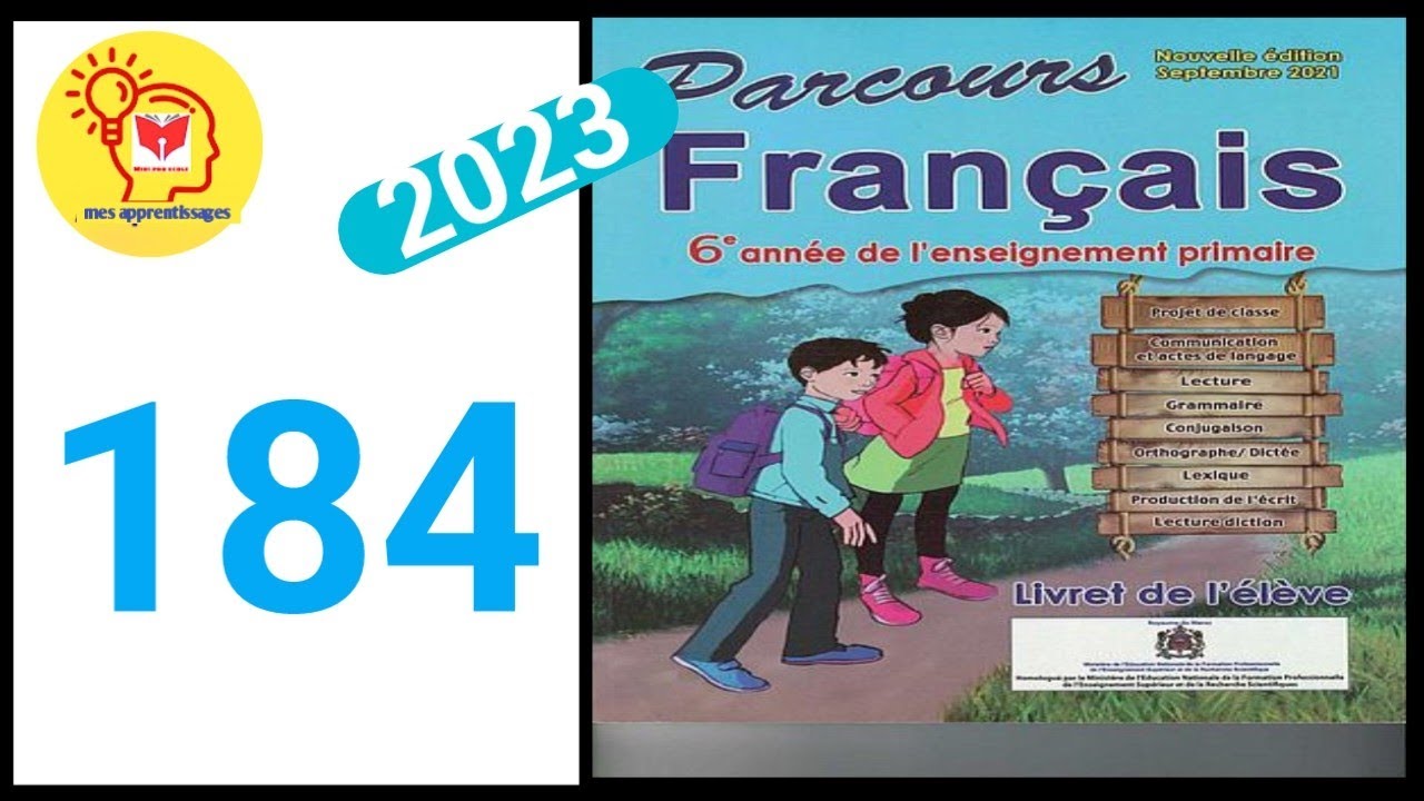parcours français 6eme année primaire page 184 - YouTube