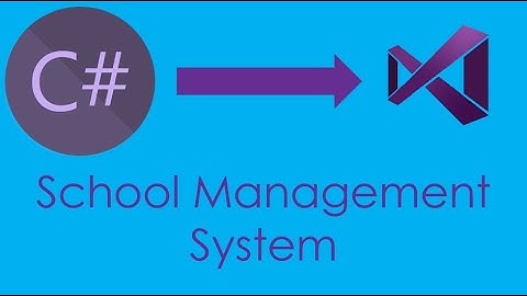 School Management System in C# - Part 1