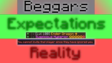 Beggars on SkyBlock, Expectations VS Reality!