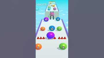 Ball Run 2048 ! All Levels Gameplay (275) android, ios #shorts