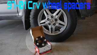 97-01 Honda Crv wheel spacers installation