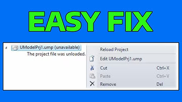 How To Fix The Project File Was Unloaded in Visual Studio