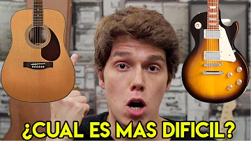 ¿La guitarra acústica es la más difícil?