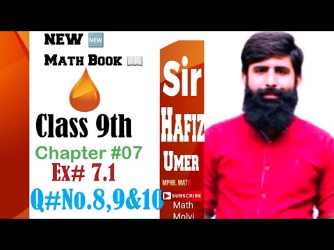 Class 9th math || Exercise 7.1 || Question 8, 9, 10 || Chapter 7 || New ...