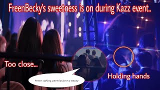 |FREENBECKY| FreenBecky's sweetness is on during Kazz Award night. | HOLDING HANDS SPOTTED