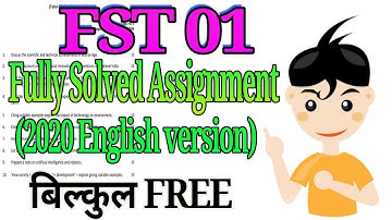 Ignou FST01 solved Assignment Answers 2019-20 in English WITH pdf
