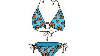 How to draw a bikini