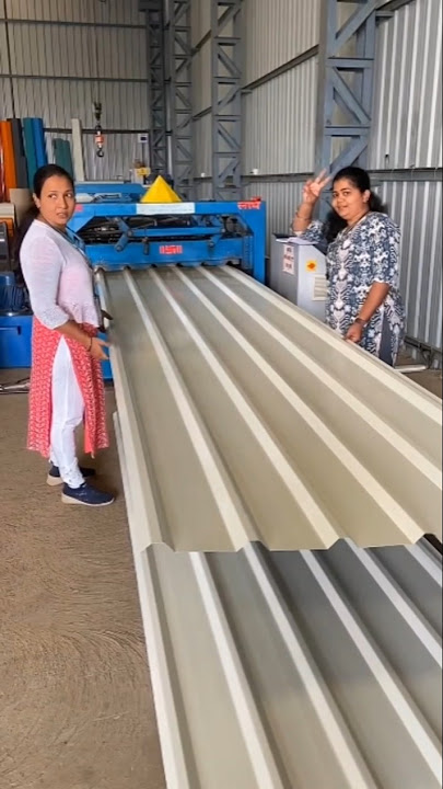 Only from aluminum rolls, become the best quality galvalum zinc roof.. #shorts