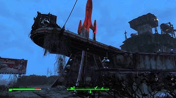Fallout 4 - Red Rocket Base - Nighttime Attack