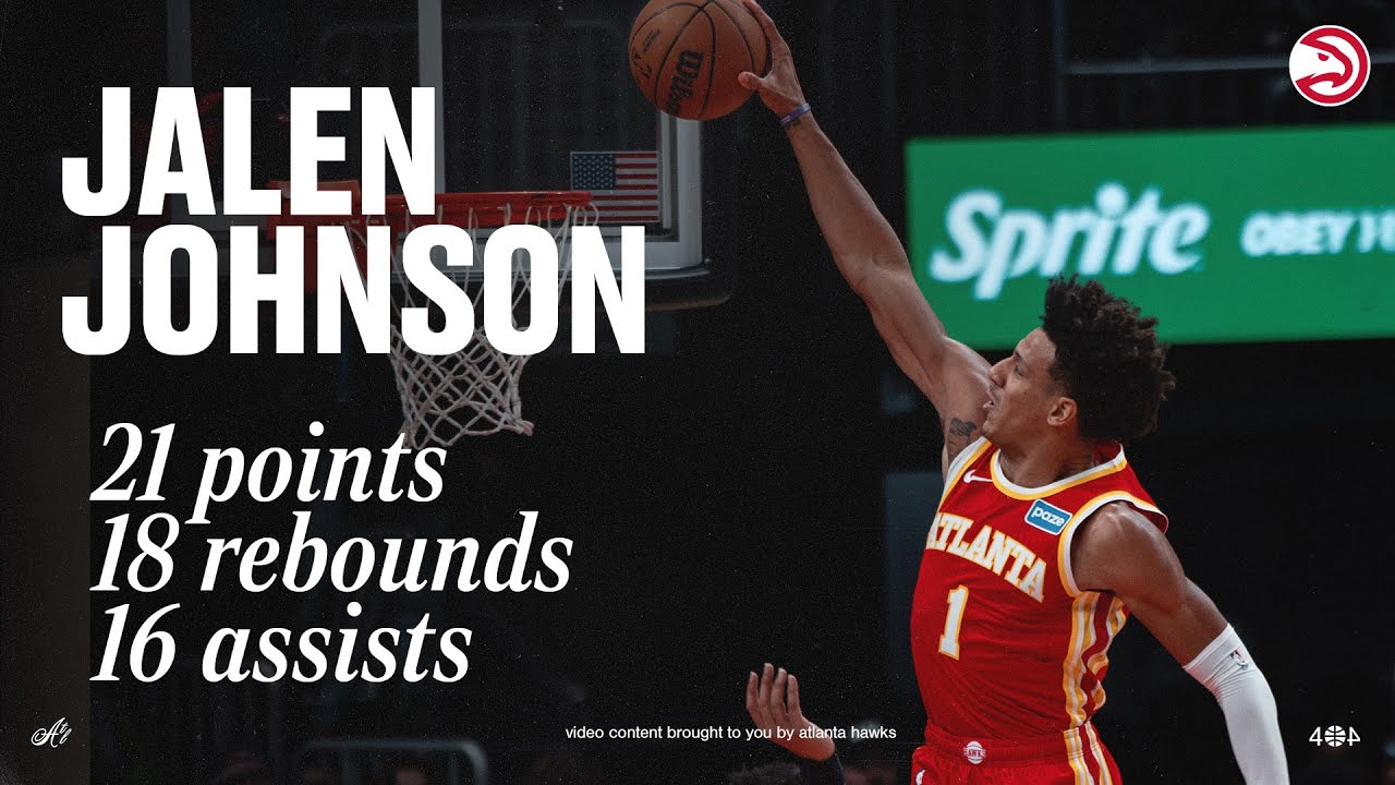 Jalen Johnson records second-fastest triple-double in NBA History