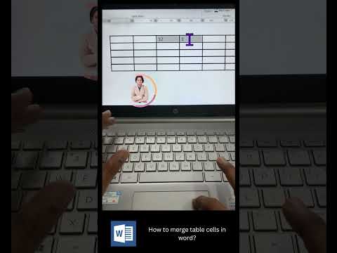 How to merge table cells in Microsoft word? #shortsvideo#msword
