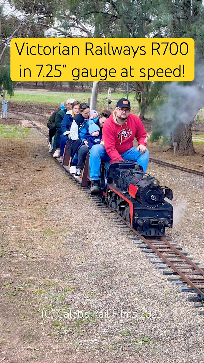 Victorian Railways R700 in 7.25” Gauge at speed! #steam #model #railway