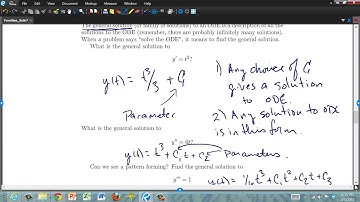 General Solutions and Initial Value Problems