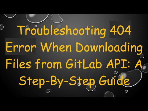 Troubleshooting 404 Error