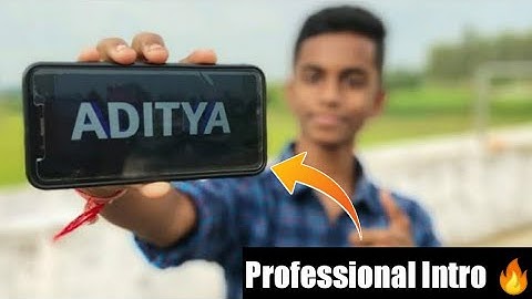 Top 2 Best Intro Making Apps For Your Youtube Videos On Android | Technical Aditya |