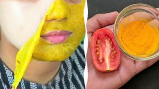 ماسك الكركم والطماطم لتبييض الوجه والجسم من أول استعمال | face whitening mask