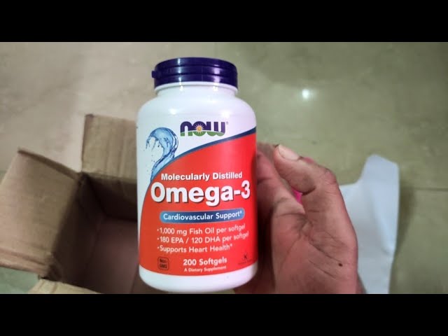 Now Foods Omega-3 Softgels Unboxing | Amazon