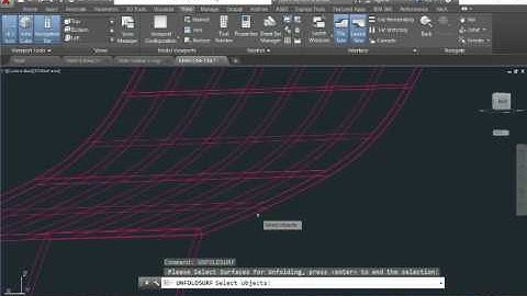 Unfold Surface Inside AutoCAD