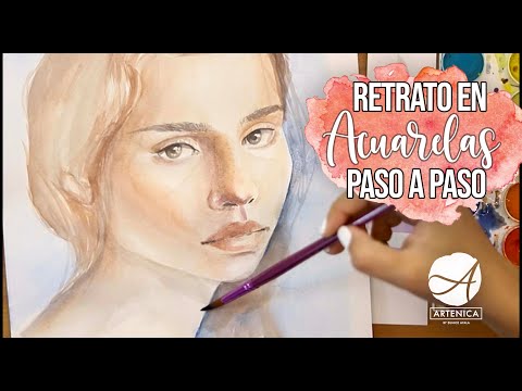 Video: Cómo Pintar Un Retrato En Acuarela