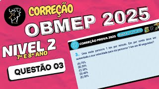 OBMEP 2025 LEVEL 2 QUESTION 03 OBMEP 2025 LEVEL 2 TEST #obmep2025