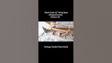 Giant Scale 54" Wing Span Airspeed Envoy Vintage Model Plane Build #2