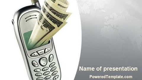 Mobile Commerce PowerPoint Template by PoweredTemplate.com