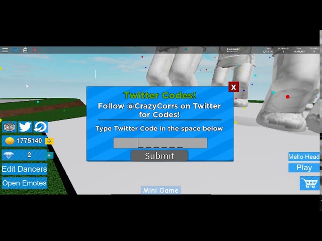 Roblox Codes For Giant Dance Off Simulator - all codes in roblox giant dance off simulator