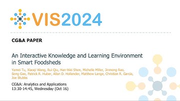 An Interactive Knowledge and Learning Environment in Smart Foodsheds - Fast Forward | VIS 2024