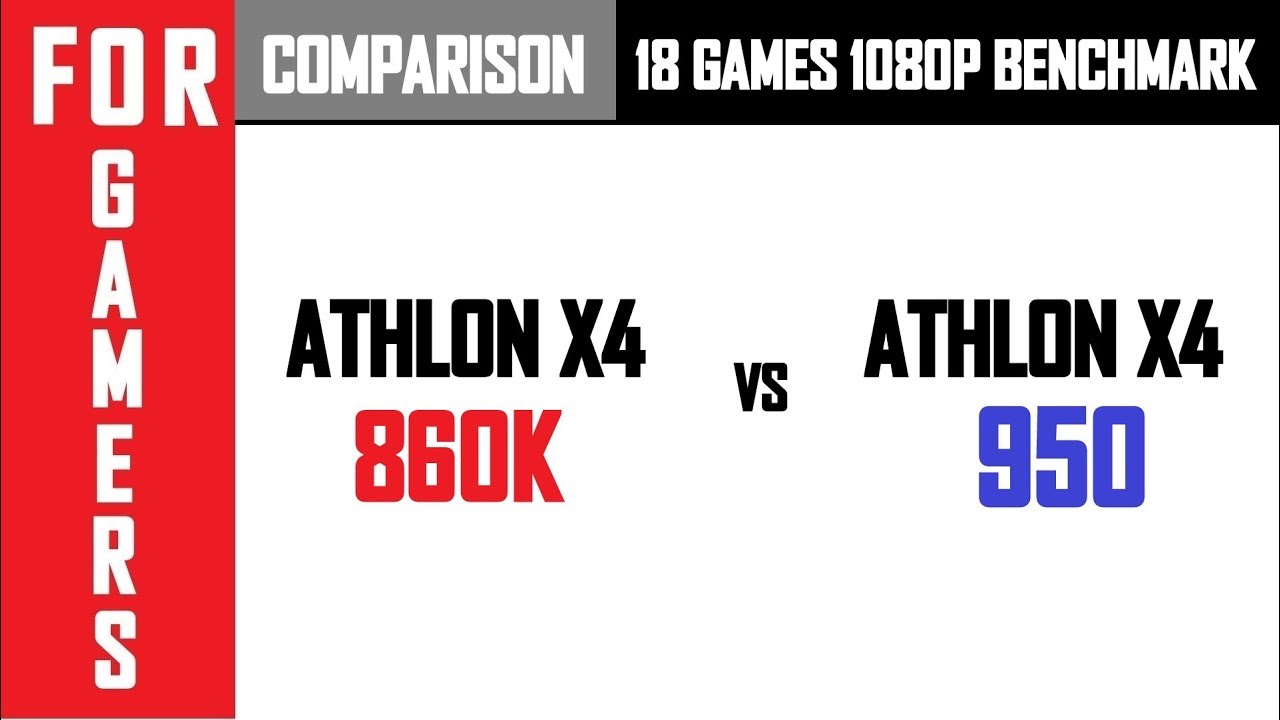 GTX 1050 | Athlon X4 860K VS Athlon X4 950 | Comparison |