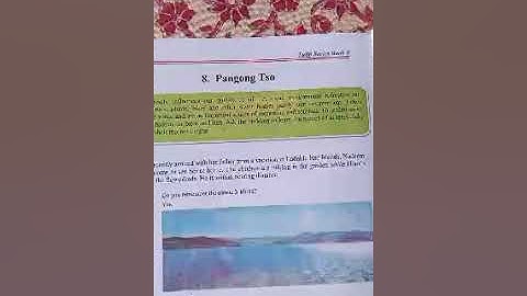 Pangong TSO class 5th English