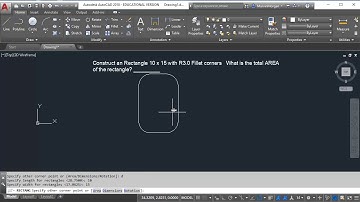 How to Draw a Rectangle with Fillet Corners