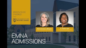 Sit down conversation with Notre Dame EMNA Program Director and Director of Graduate Admissions