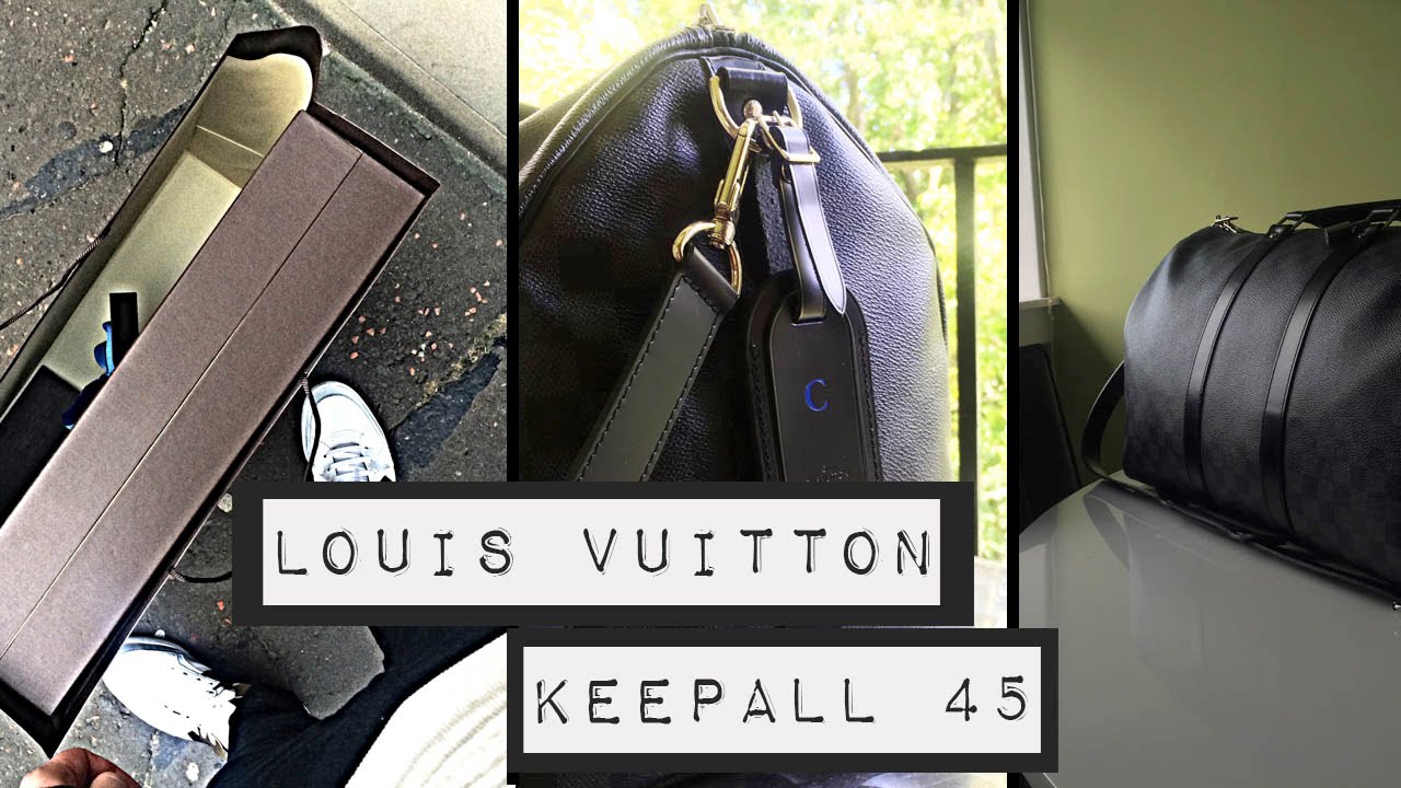 Louis Vuitton Damier Cobalt Keepall Bandouliere 55 Review & Try On 