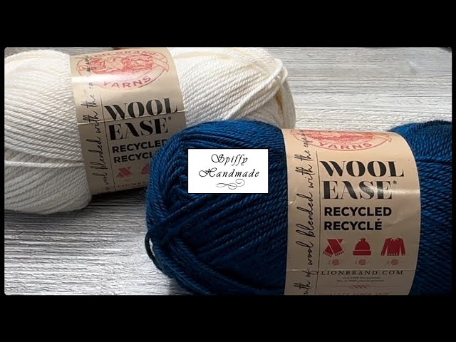 Vintage Lion Brand Yarn Wool-Ease Thick & Quick Yarn: Denim