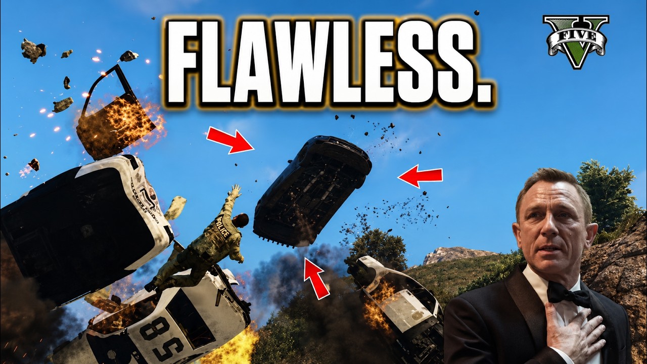 GTA 5 Epic Stunt Police Chase - YouTube