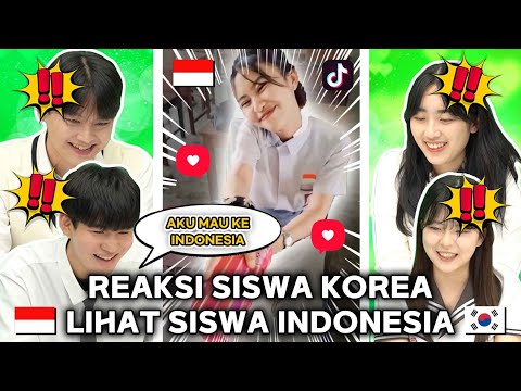 Reaksi Siswa KOREA Lihat Siswa INDONESIA 🤣🤣 🇮🇩🇰🇷 | Reaction Indonesia