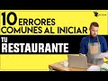 10 Errores Comunes Al Iniciar Tu Restaurante