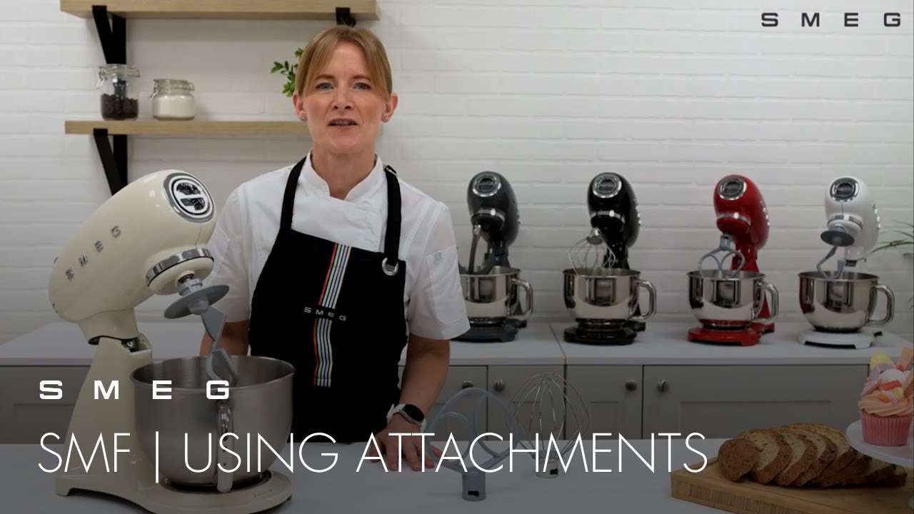 Uses for the different attachments on the Smeg Stand Mixer 