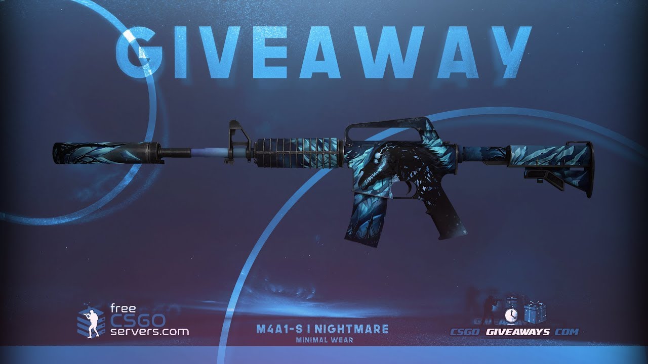 CS:GO GIVEAWAY #77 (M4A1-S | NIGHTMARE | MW) - YouTube
