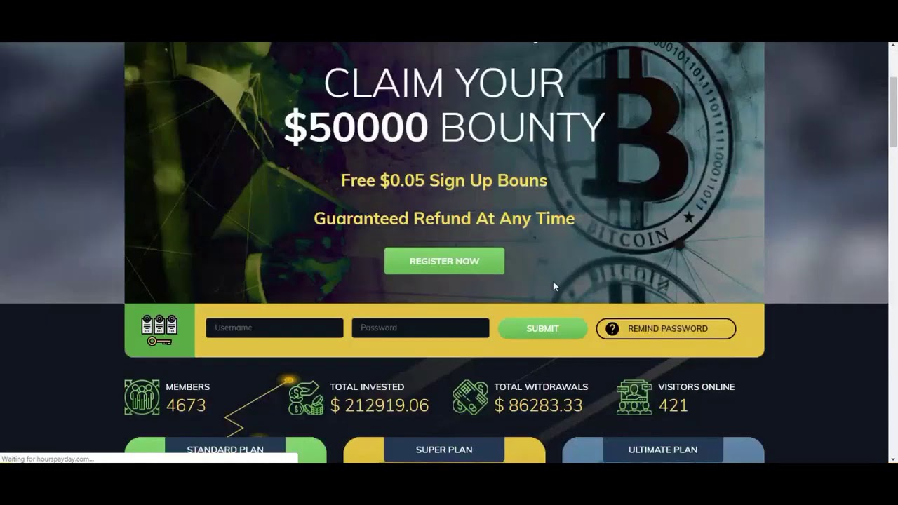 Earn 2.15% Up To 15% Hourly l Instant Paying Site l HOURSPAYDAY