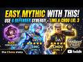 How to Level Up to Mythic Fast! Synergy of 6 Defenders Chou & Ling Level 3 Magic Chess Go Go