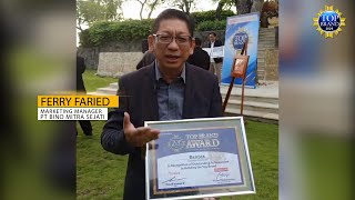 Testimoni Top Brand Award 2024 oleh Bantex, sebagai merek terpopuler pilihan Konsumen