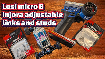 INJORA Adjustable Stainless Steel Links Set for Losi Micro B