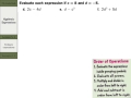 Algebraic Expressions and Equations Quiz