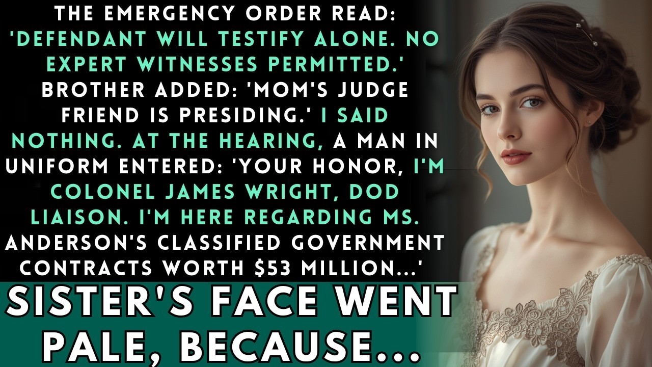 My Sister's Emergency Hearing Said 'Bring No Witnesses' — Then My Pentagon Liaison Appeared...