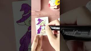 HOW I Make Magic Witch BuBu Stickers at Home! 🧙♀️✂️119 #Shorts#howtomake