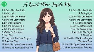 Pop Song , Spotify 2026 🍃 | A Quiet Place Inside Me | Chill Vibes , Relaxing 🤍🎧| Sad Song 💔