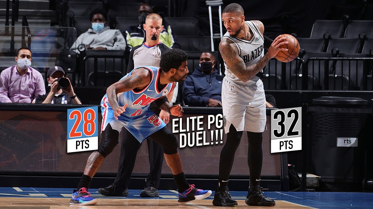 Kyrie Irving Took On Damian Lillard Elite Pg Matchup Full Duel Highlights 30 04 21 1080p Youtube
