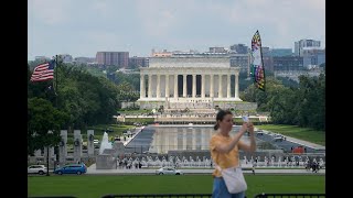 Reflecting pool continues filling, and UFC construction blocks White House view